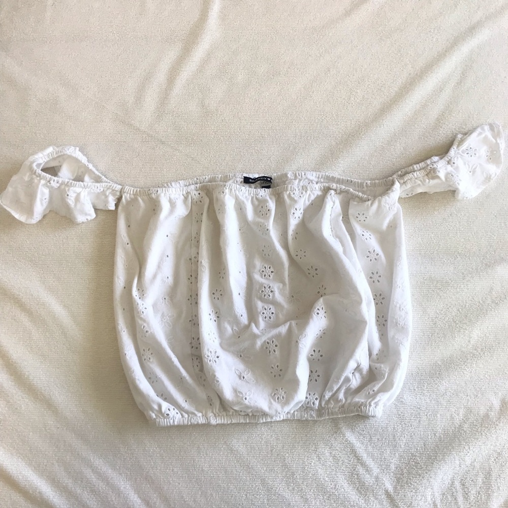 Brandy Melville Eyelet Beccah Top